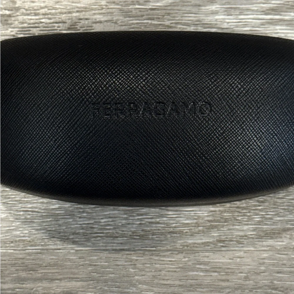 Salvatore Ferragamo Tortoise Sunglasses with SF Logo at Temples.